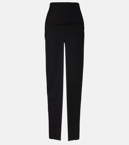 Макси-юбка из верджин вула с высокой талией Rick Owens, Black