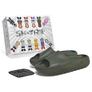 SK.TRIP Армейские зеленые унисекс шлепанцы антискользящие антибактериальные быстросохнущие устойчивые к истиранию без запаха, цвет Army Green