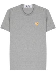 Comme Des Garçons Play футболка с нашивкой, серый