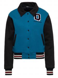 Queen Kerosin Куртка межсезонная 'Rockabilly Kitten' в цвете Petrol