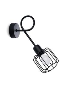 Nice Lamps Настенный светильник SALOM 1S, черный, высота 30 см