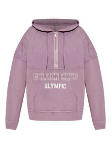 Толстовка Golden Goose со стегаными панелями и застежкой-молнией на половину длины