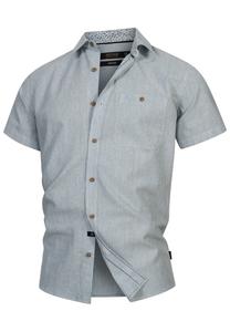 Рубашка на пуговицах классического кроя INDICODE JEANS Kiss, светло-синий