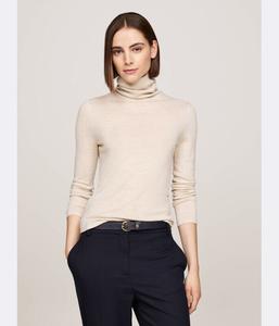 Водолазка шерстяная Tommy Hilfiger Slim Fit, бежевый