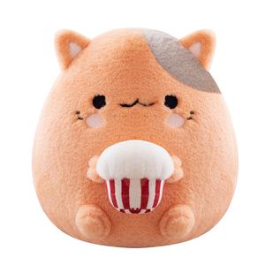 Очаровательный круглый котенок Cow мягкая и милая Orange плюшевая кукла Barbne, Kitten
