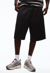 Свободные спортивные штаны-бермуды Bershka, Black