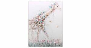 Акриловая картина ручной работы KUNSTLOFT Giraffe Princess цвет multicolor/taupe