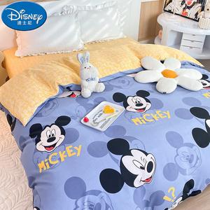 Disney Пододеяльник 220х240 см, хлопковый фланелевый, детский, Happy Mickey