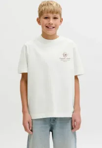 Футболка с принтом Jack & Jones Junior, Cloud Dancer