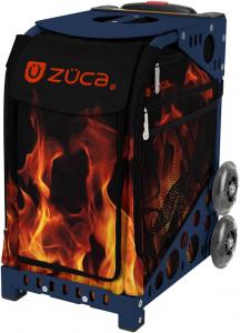 Спортивная сумка-вкладыш Zuca "Blaze", темно-синяя рама с мигающими колесами