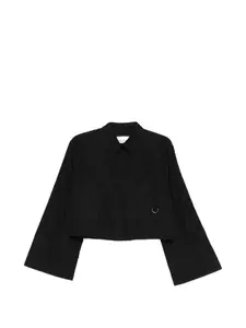 Укороченная рубашка с широкими рукавами Nº21, черный