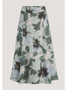 Юбка-миди Hessnatur из вискозы LENZING ECOVERO темно-синего цвета с принтом