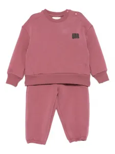 Спортивный костюм с логотипом Msgm Kids, розовый