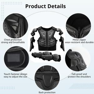 Детская экипировка для мотокросса, 5 предметов, защитный костюм для мотоциклистов, экипировка для мотокросса для юных спортсменов с наколенниками, налокотниками и защитой груди для гонок на открытом воздухе SUTSU, Green