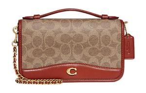 Сумка через плечо Bea PVC Coach, женская, цвет тауп