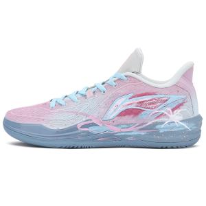 Li-Ning Li Ning Assassin's Creed 2 Cushioning Slip Resistant Low top Basketball Shoes мужские синие розовые