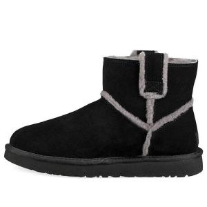 Ботинки зимние UGG Classic Mini с флисовой подкладкой, черный