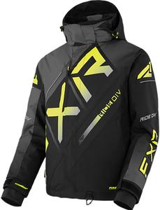 Куртка мужская FXR Black/Charcoal/HiVis Fade CX, утепленная, с технологией Thermal Flex