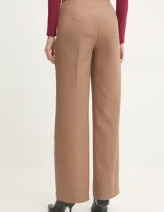 Брюки из смесовой шерсти Answear Lab, бежевый
