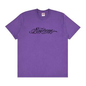Футболка Supreme Script Tee Purple, фиолетовый