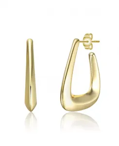 Серьги-Кольца неправильной формы из белого золота или 14-каратного золота Rachel Glauber, gold