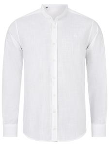 Рубашка на пуговицах классического кроя Indumentum, белый