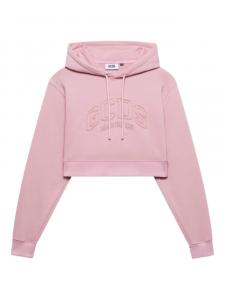 GCDS худи с вышитым логотипом, розовый