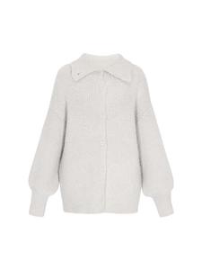 DreiMaster Женский кардиган серого меланжевого цвета