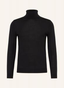 Свитер-водолазка caine из шерсти мериноса REISS, черный