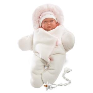 Льоренс, куколка Newborn Doll в розовом комбинезоне Llorens