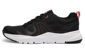 Кроссовки женские с низким верхом, черные/розовые Decathlon