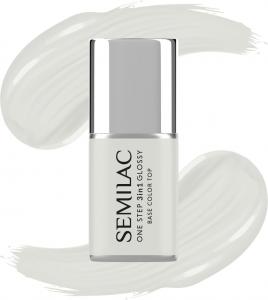 SEMILAC One Step Glossy 3in1 Hybrid Nail Polish S110 The White 7 мл