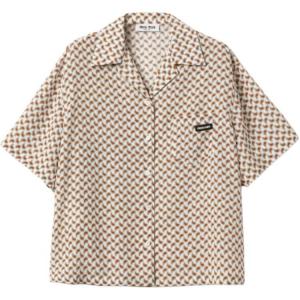 Рубашка женская цвета слоновой кости Miu Miu