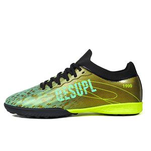 Износостойкие дышащие низкие детские футбольные бутсы для подростков Kung Fu partners, черный/золотой