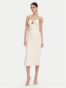 Коктейльное платье regular fit AB-769-51E2 Elisabetta Franchi, экрю