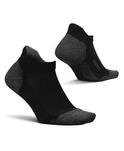 Мужские носки Elite Max Cushion No Show Tab Ankle Socks — спортивные носки с целевой компрессией Feetures, черный