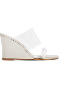 Maryam Nassir Zadeh Серебряные сандалии на танкетке «Олимпия»