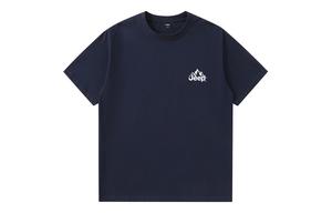 Футболка Unisex Crew Neck Moderate Heavyweight Jeep, темно-синий