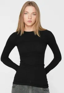 Рубашка с длинными рукавами в рубчик Tezenis, Black