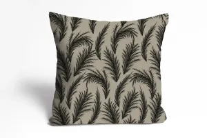 Декоративная подушка Leonique "Пампасная трава - чехол для подушки - чехол для подушки ", 40х40см - на молнии 40х40 см, светло-коричневый