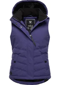 Стеганый жилет Ragwear "Hesty", стильный уличный жилет со съемным капюшоном, фиолетовый