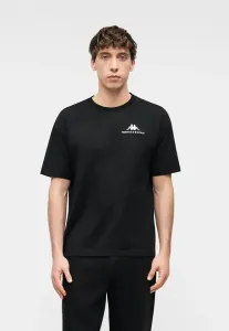 Оригинальная футболка с цветным принтом Kappa, Black/White