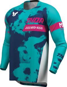 Детская мотокроссовая майка Thor launchmode bleach, Turquoise