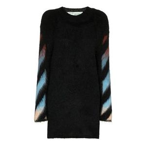 Платье (WMNS) Off-White Knit Printing Black Dress OWHE009F18B740711088, черный