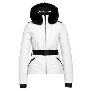 Пуховая лыжная куртка Goldbergh Hida с искусственным мехом (женская), White