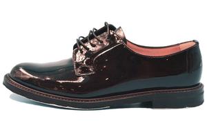 Повседневные кожаные туфли женские низкие черные CHURCH'S