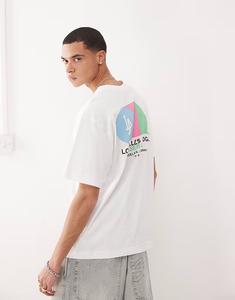 Футболка 47 Brand LA Dodgers Primary с графическим принтом на спине белого цвета