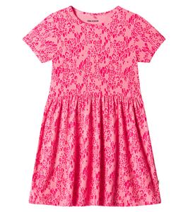 Леопардовое джерси-платье Mini Rodini, розовый