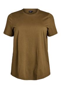 Футболка Zizzi MIT RUNDHALSAUSSCHNITT, Beech Green/Dark Green