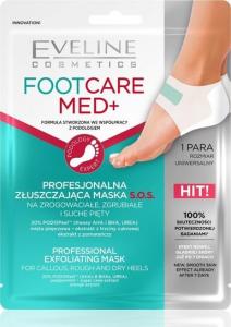 Профессиональная отшелушивающая тканевая маска S.O.S для пяток, 1 пара Eveline Cosmetics, Foot Care Med+
